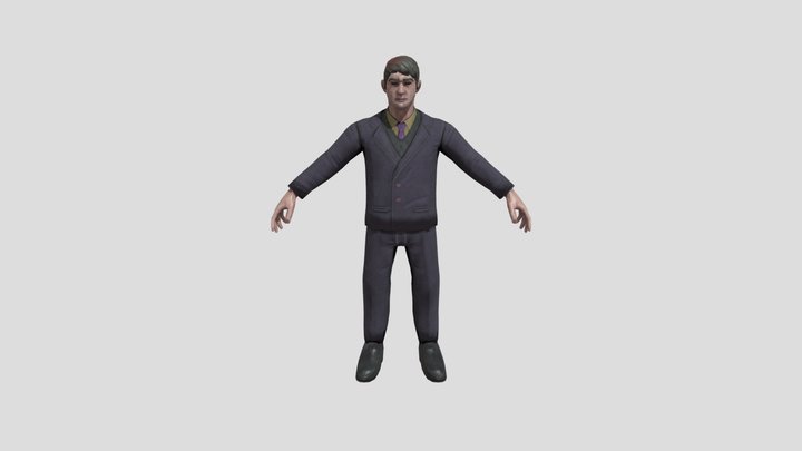 Horror man character 3D Model