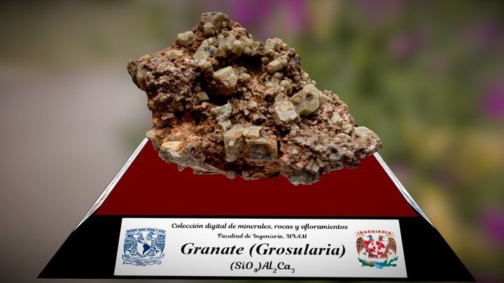 24) Granate variedad Grosularia, FI, UNAM 3D Model