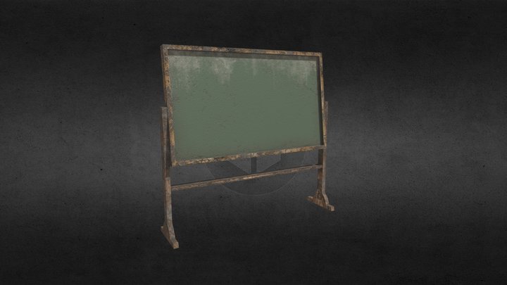 Old Blackboard 3D Model