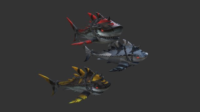 Orcish Sharks (Maelstrom Game) 3D Model