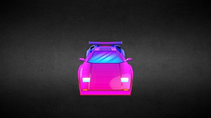 Miami Lambo1 3D Model