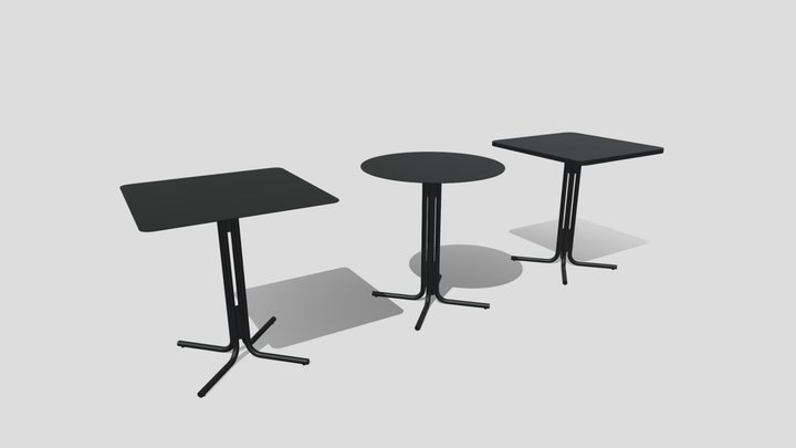 Mesas delta chapa 3D Model