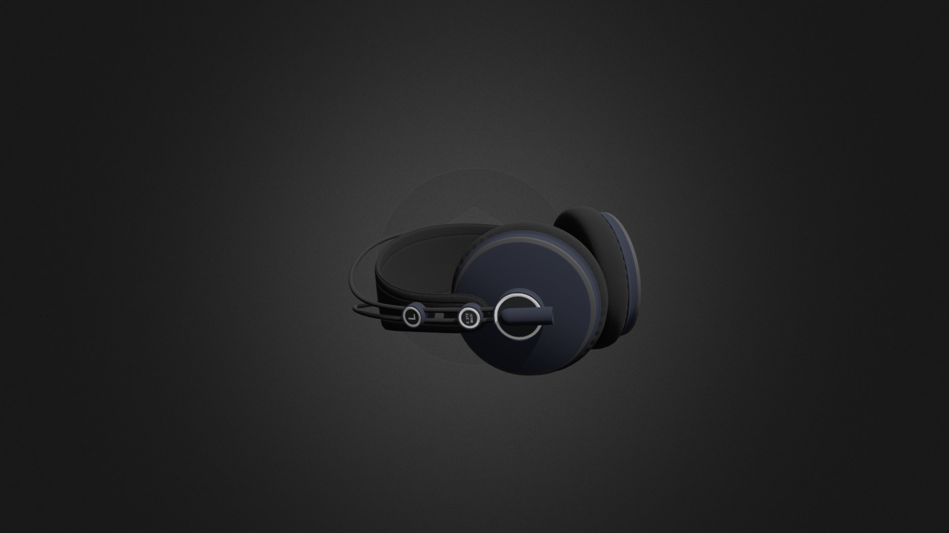 3D model Headphones 1 - This is a 3D model of the Headphones 1. The 3D model is about a silver car headphone.