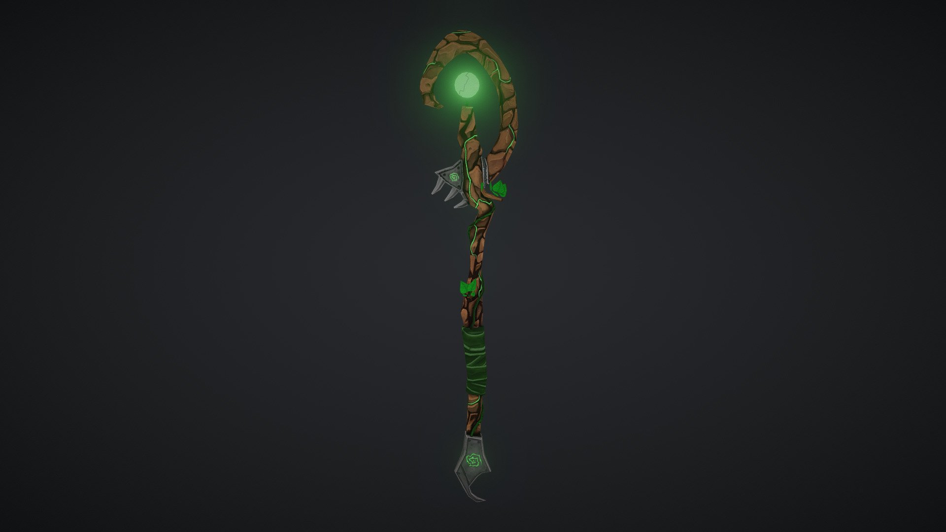 Stylised Nature Staff - Download Free 3D model by Alex Windels ...