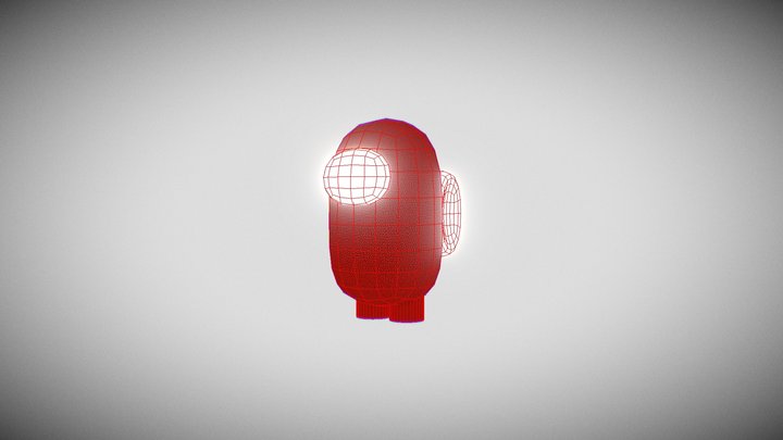 Among Us Red 3D Model