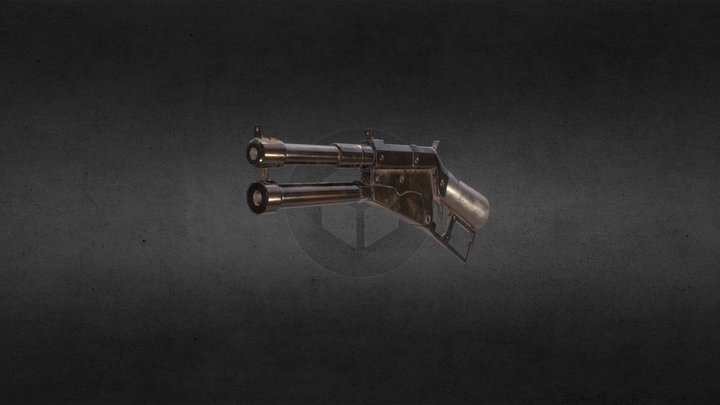 OLD PISTOL 3D Model