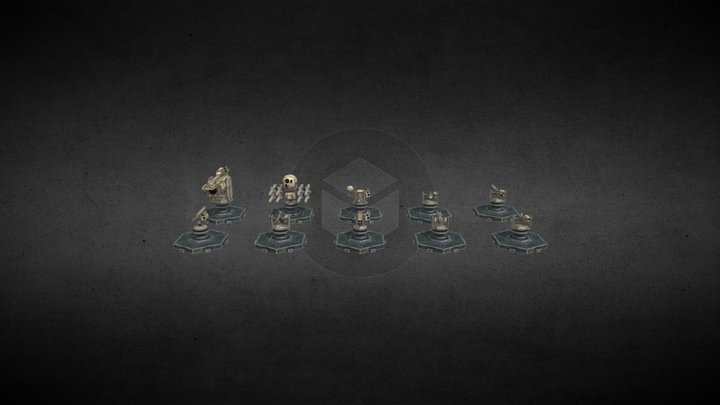 Modern Unmanned Turrets V3 3D Model