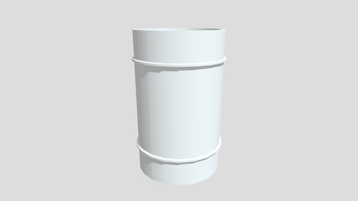metal barrel texture 3d coat 3D Model