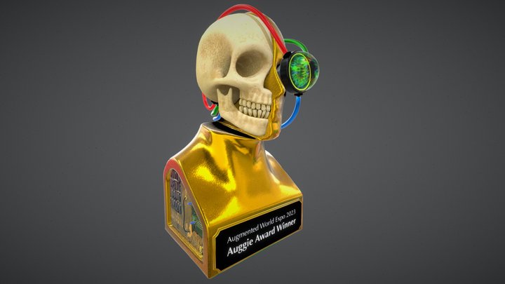 Augmented World Expo's Auggie Awards trophy 3D Model