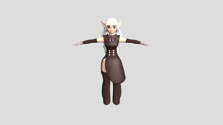 Elf Girl Thing 3D Model
