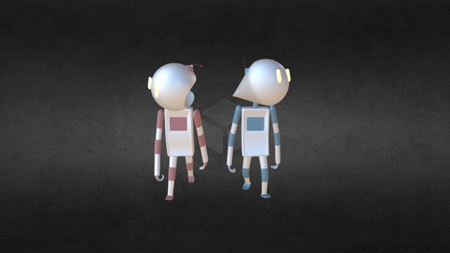 Robot friends 3D Model