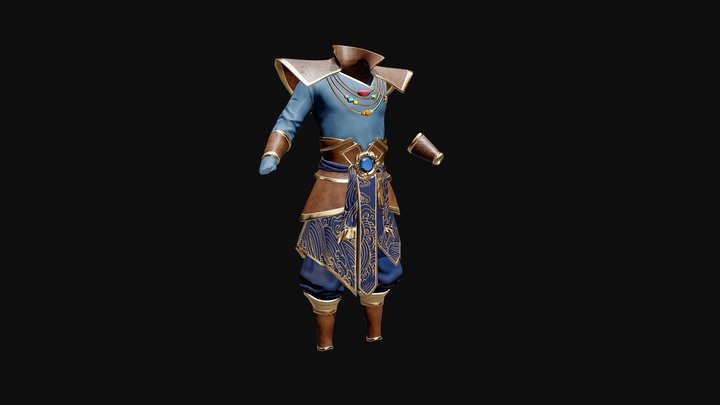 Heavenly Kings Armour 3D Model
