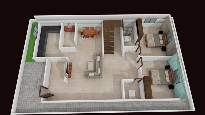 neuton-3d-floor-plan-3 3D Model