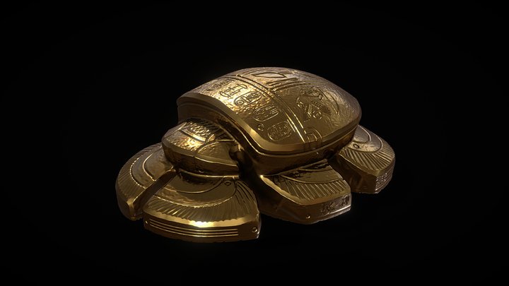 Scarab Amulet V2 3D Model