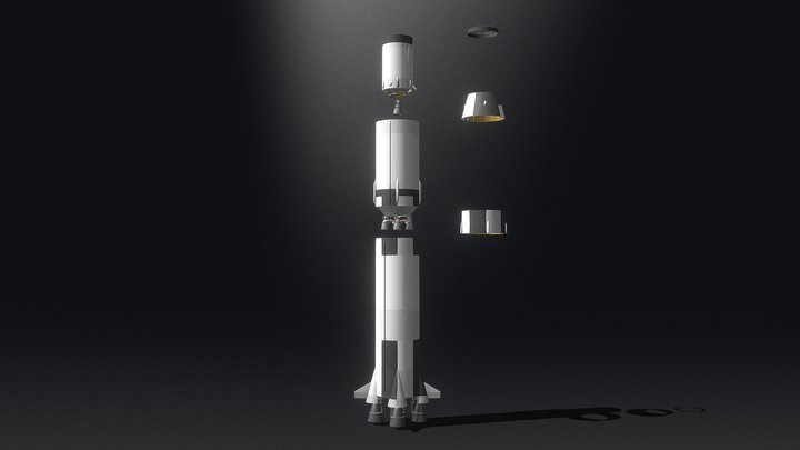 Apollo | Saturn V Launch Vehicle 3D Model