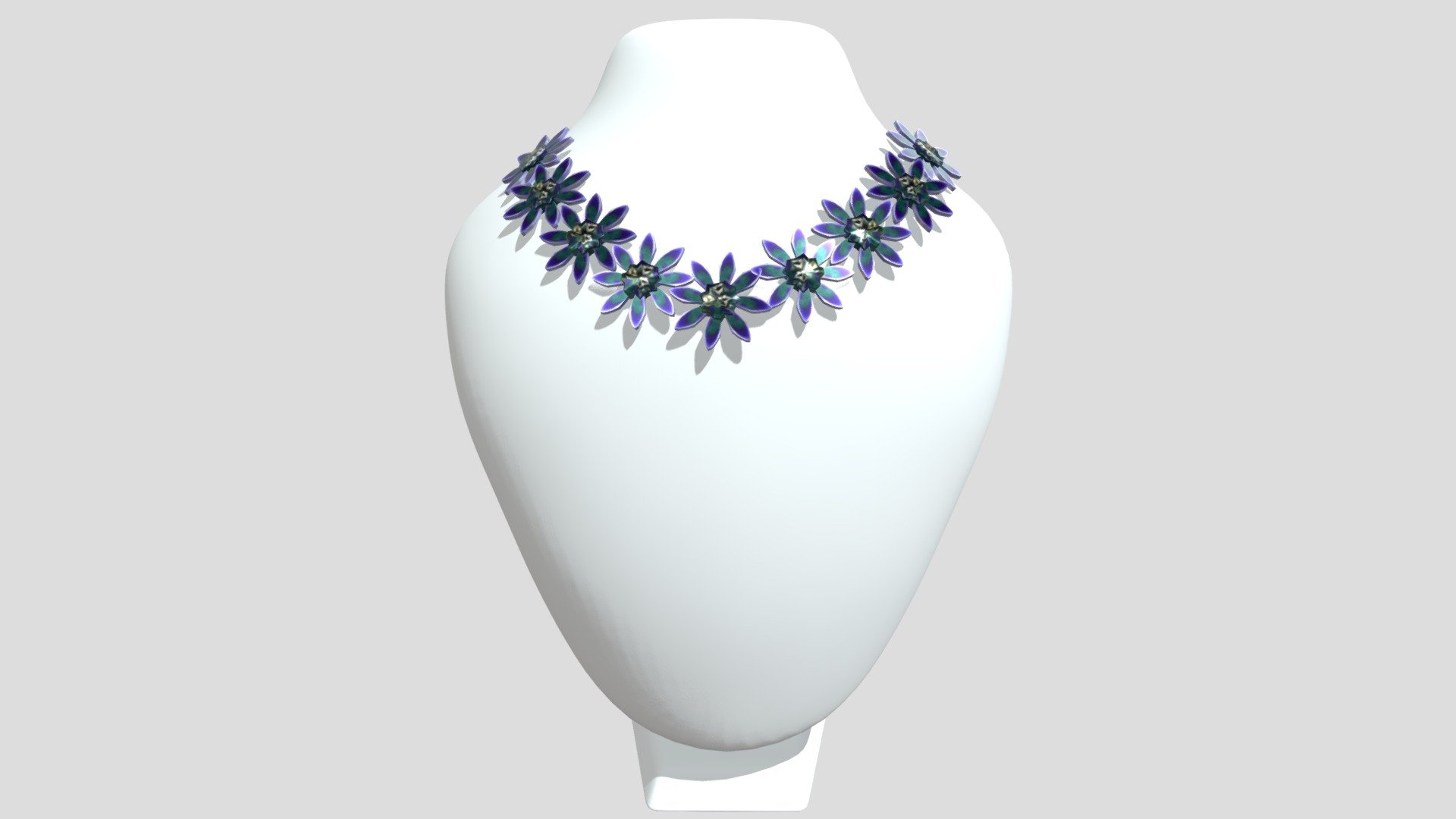 SARAWAK BEADS NECKLACE MONET'S GARDEN - DIONE
