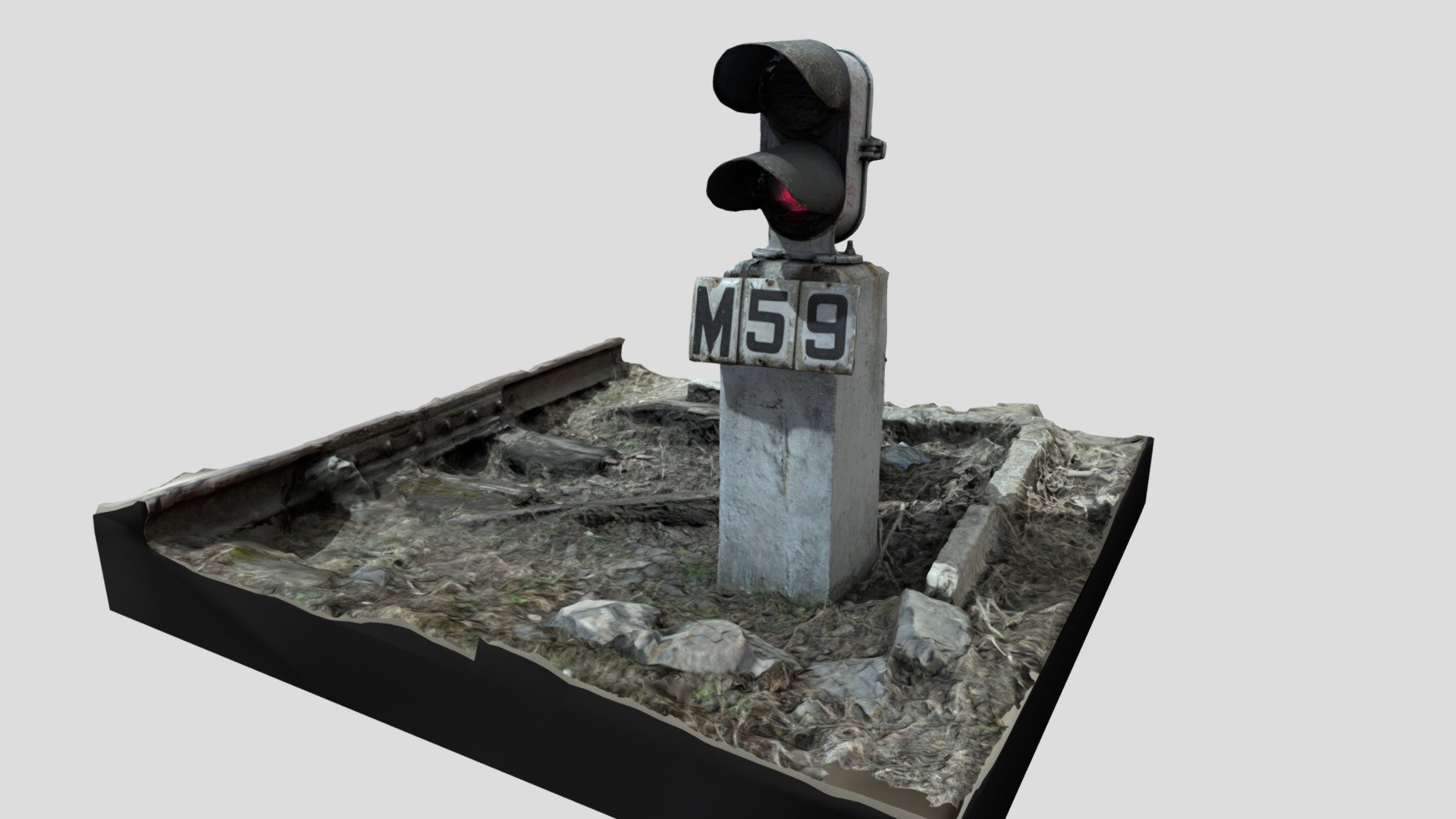 Railroad Traffic Light 3D model by dapix73 [7c64559] Sketchfab
