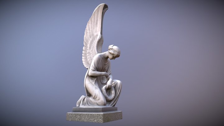 Kniende Engel - Kneeling Angel - 1 of 2 3D Model