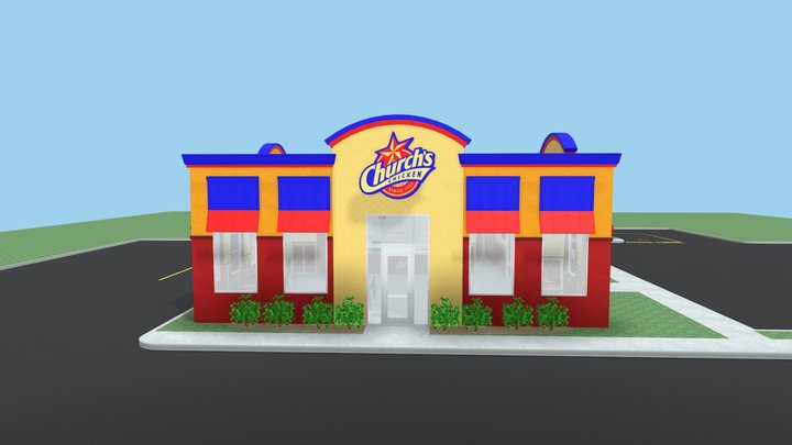 Church's Chicken Restaurant – Modelo 3D gratuito STL