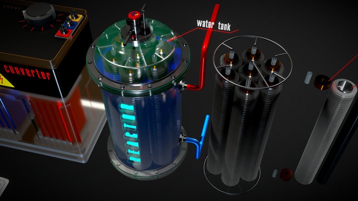 Graphite Pressure Cooker 3D Model
