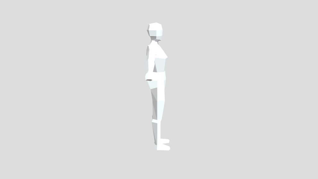 Low poly woman (base) --> read desc.