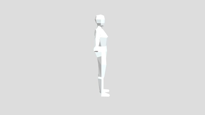 Low poly woman (base) --> read desc. – Modello 3D gratuito STL