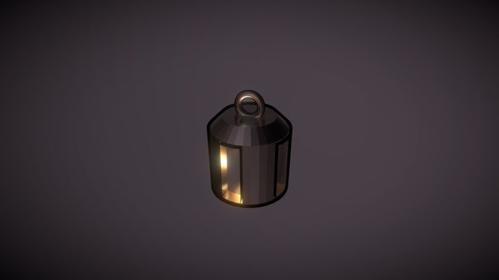 low poly lantern 3D Model