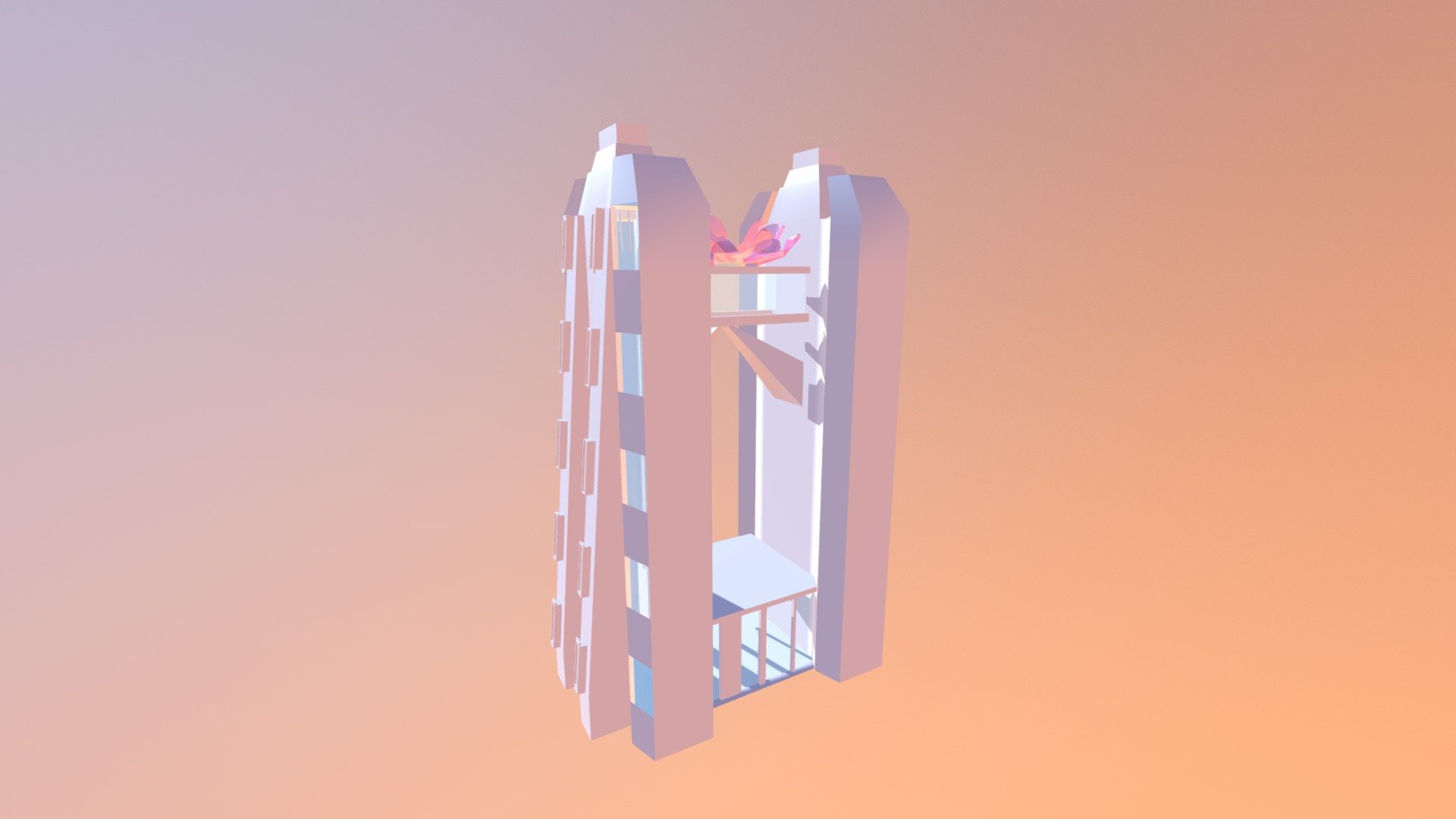 Lotus House 3D model by bamoh [7c66d6e] Sketchfab