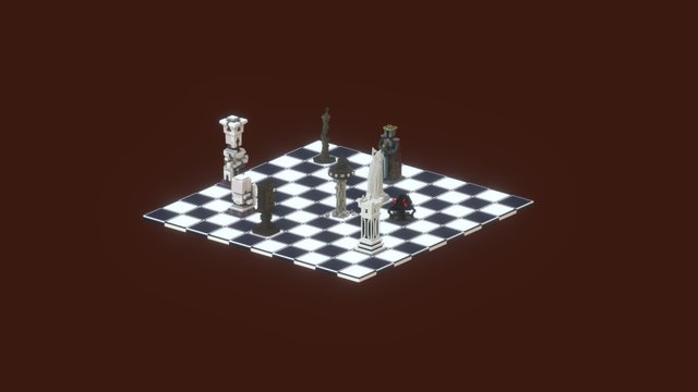 WeeklyVoxels Chessboard 3D Model