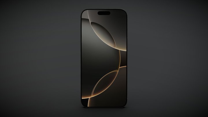 IPhone 16 Pro Max Light Brown 3D Model