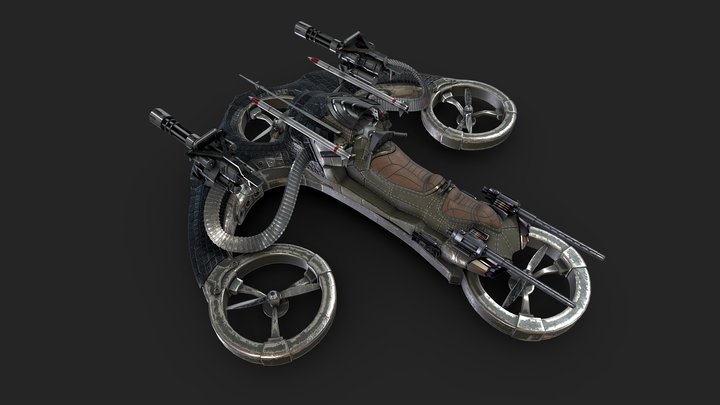 Drone Post Apocalypse 3D Model