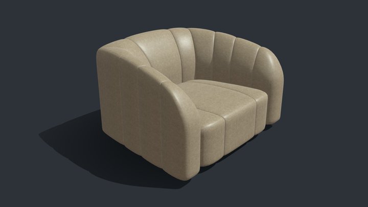 Quadra x1 armchair 3D Model