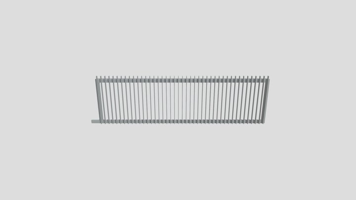 Ascot Sliding Gate 3D Model