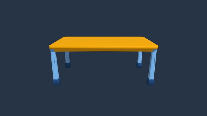 Cartoon Table 3D Model