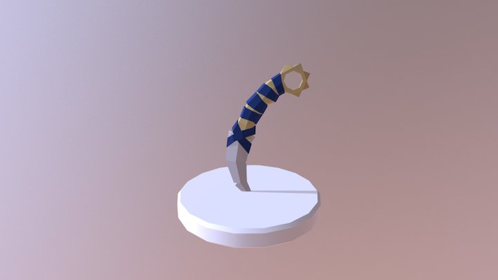 Medieval Knife 3D Model