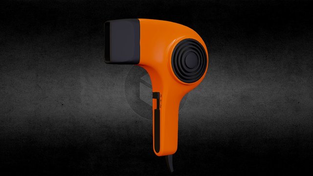 Vintage Hair dryer 3D Model