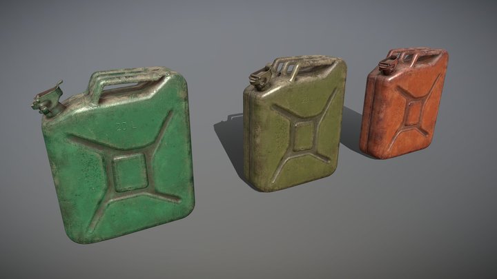 Jerrycans 3D Model