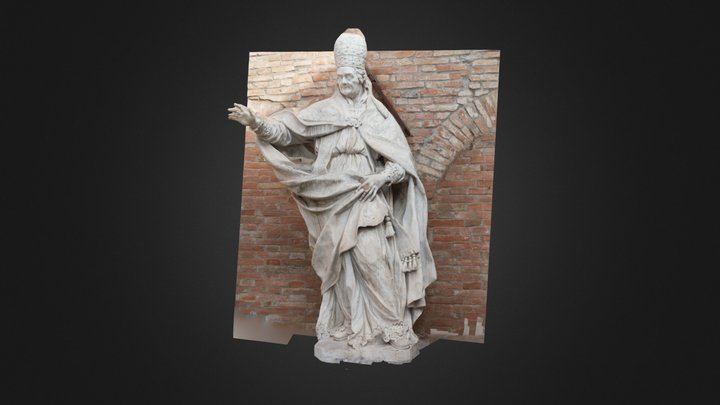 Sculpture of Pope Clemente X 3D Model