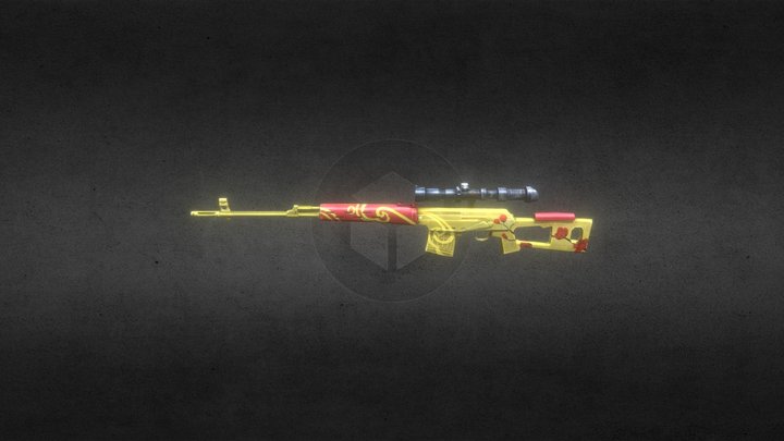freefire weapon svd foxmiko 3D Model
