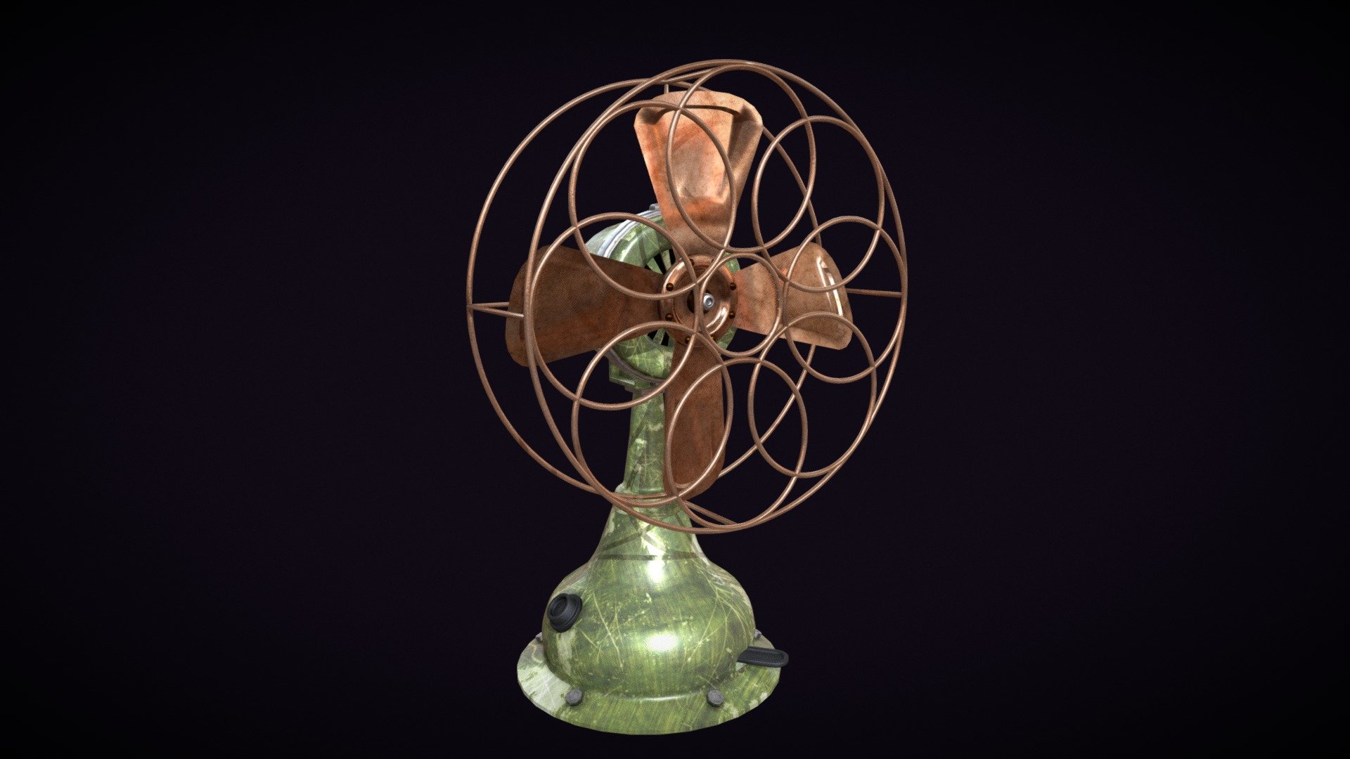 Old Vintage TableFan 3D model by BeRu (beru837) [7c6d9d5] Sketchfab