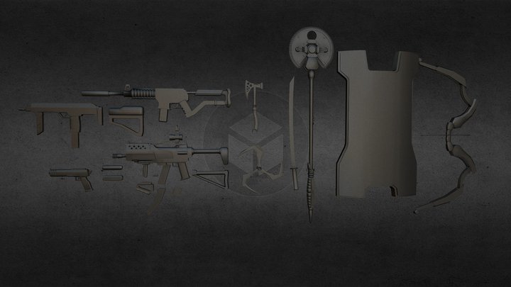Weapons 3D Model