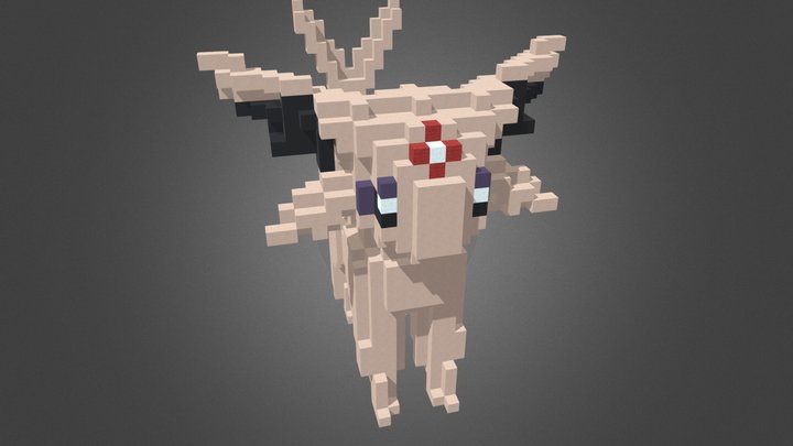 Voxel Espeon 3D Model