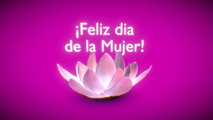 Dia De La Mujer 3D Model
