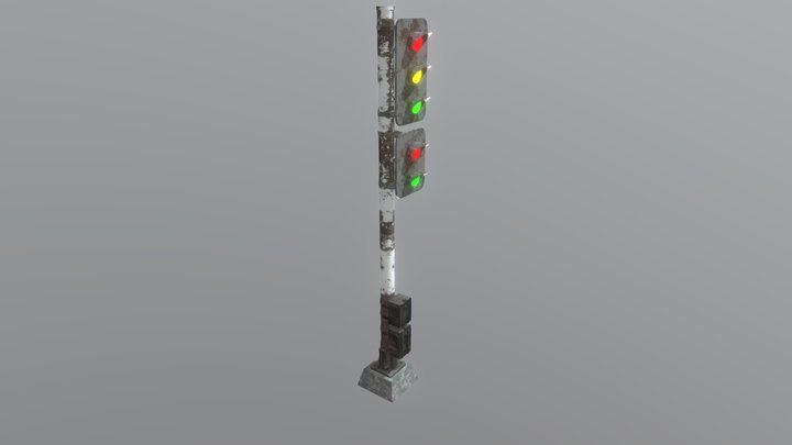Railway Light 3D Model