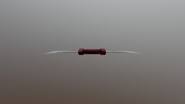 Dual Bladed Sword 3D Model