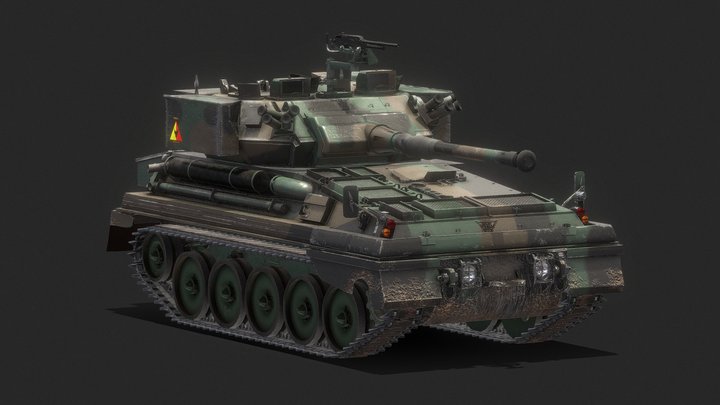 FV 101 scorpion 3D Model