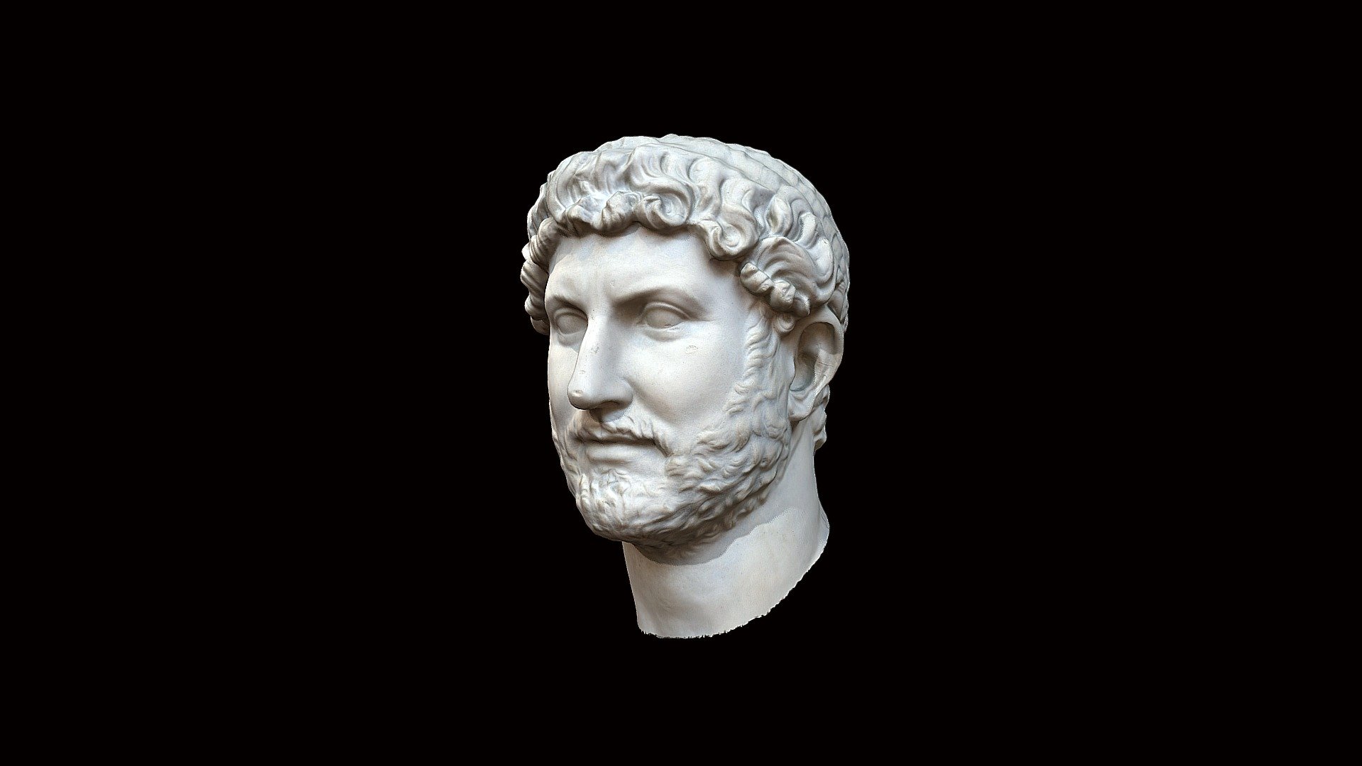 Head from a bust of Hadrian - Download Free 3D model by danielpett ...