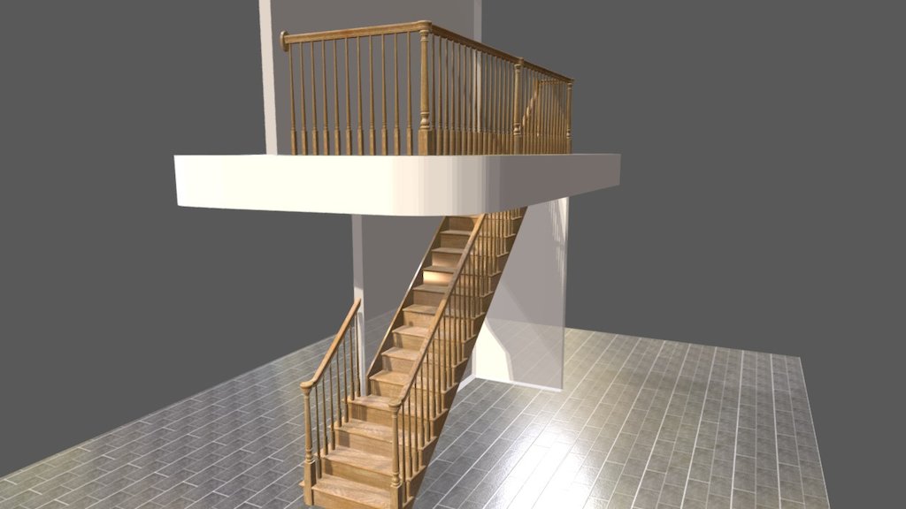 default - 3D model by 3D Software for Stair Design and Production ...