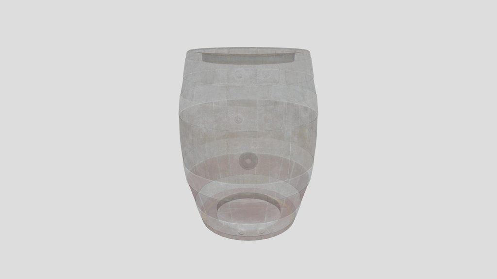Stubby Beer Barrel Painted