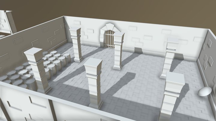 Medieval Scene 3D Model